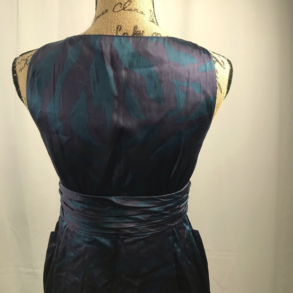 Marc by Marc Jacobs silk dress in purple and teal. - Picture 2 of 3